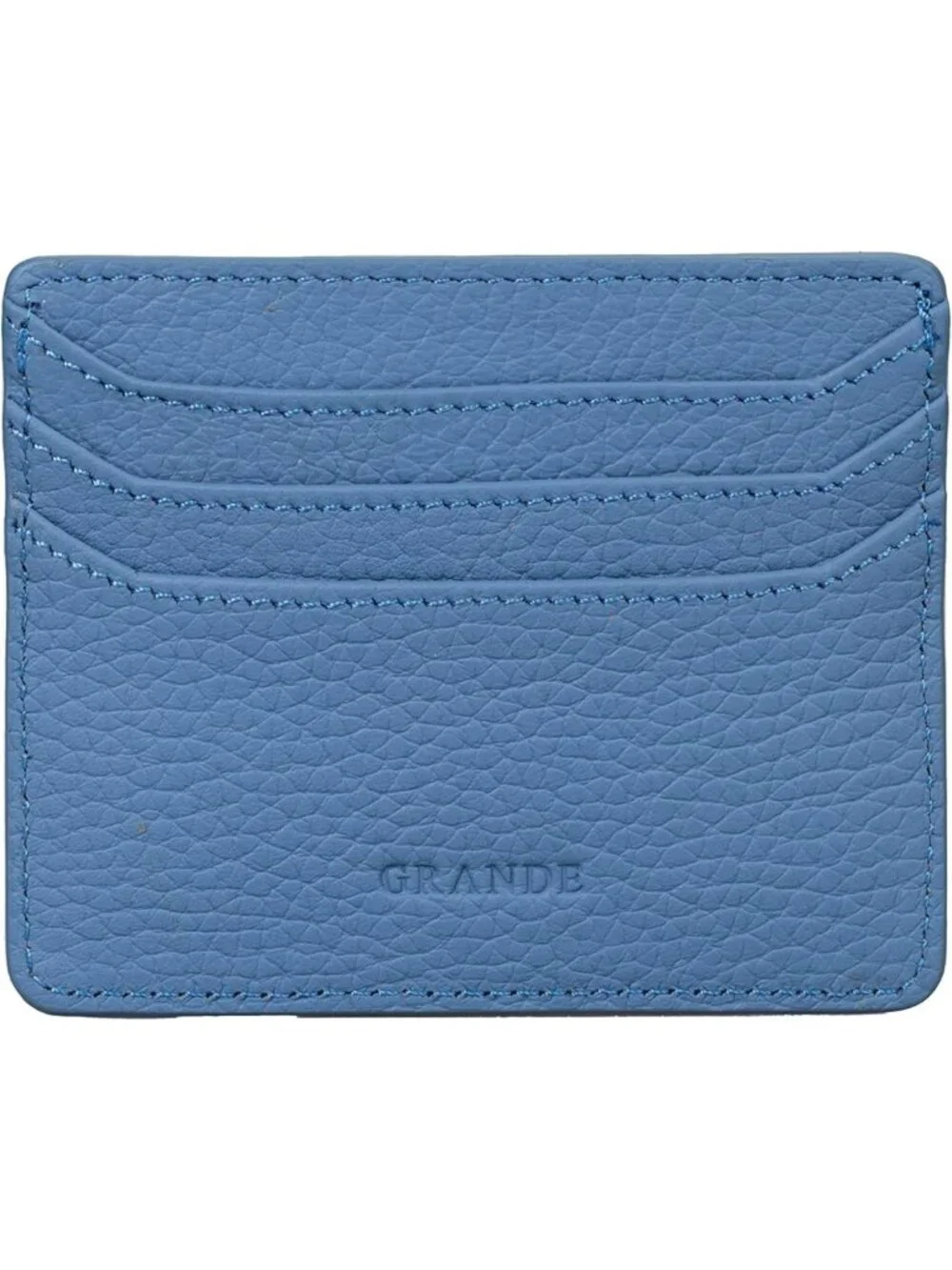 Genuine Leather Slim Card Holder Wallet for Women & Men - Minimalist Snap Design